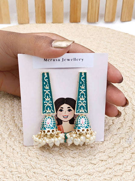 Ekta Earrings (Firozi)