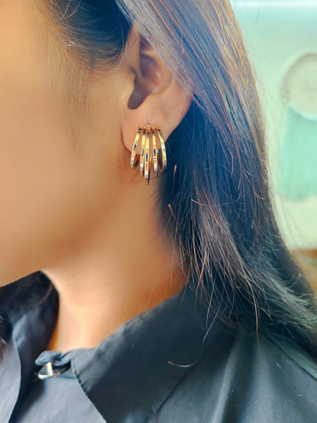 Navya Hoop Studs