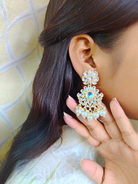 gold ethnic earrings