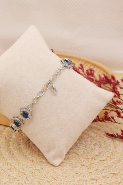 blue american diamond bracelet