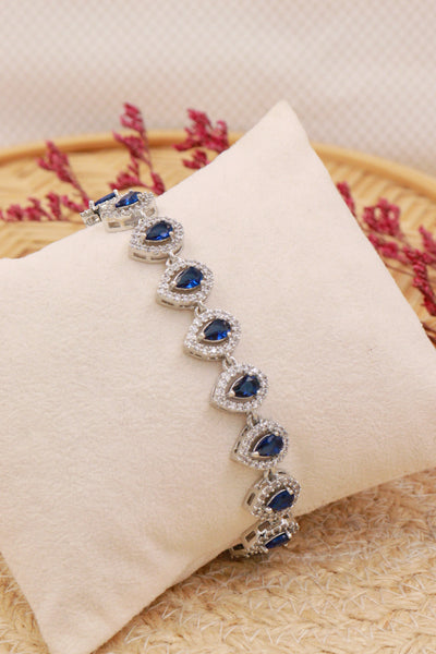 dark blue american diamond bracelet