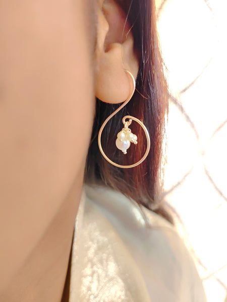 Janhvi Detachable Jhumkas (Baby Pink)