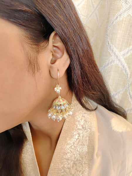 Janhvi Detachable Jhumkas (Mint Green)