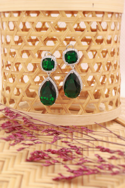 Emerald Doublet Earrings