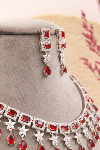 Empress Crimson Necklace Set