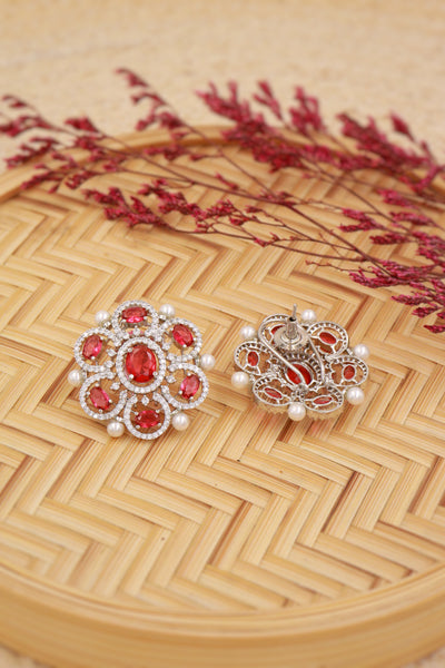 Rose Radiance Floral Studs