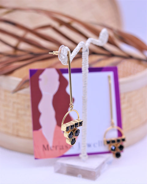 Black Western Earrings