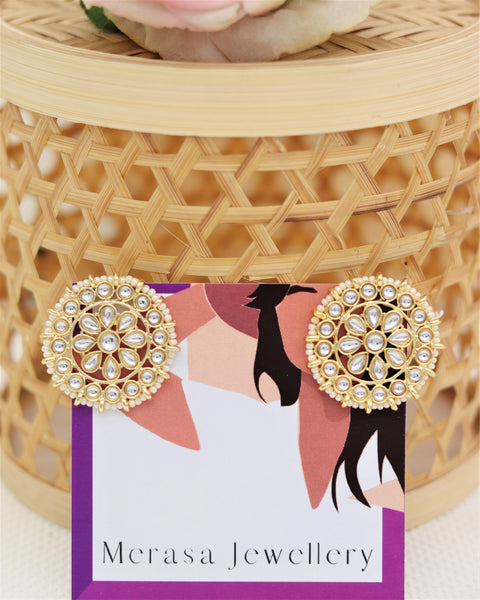 Large Kundan Studs