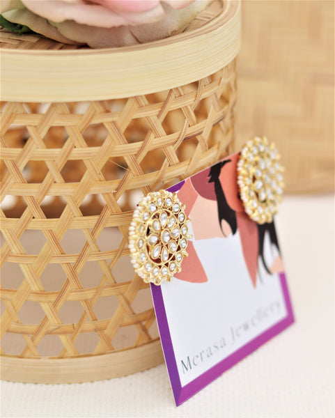 Large Kundan Studs