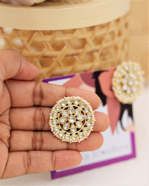 Large Kundan Studs