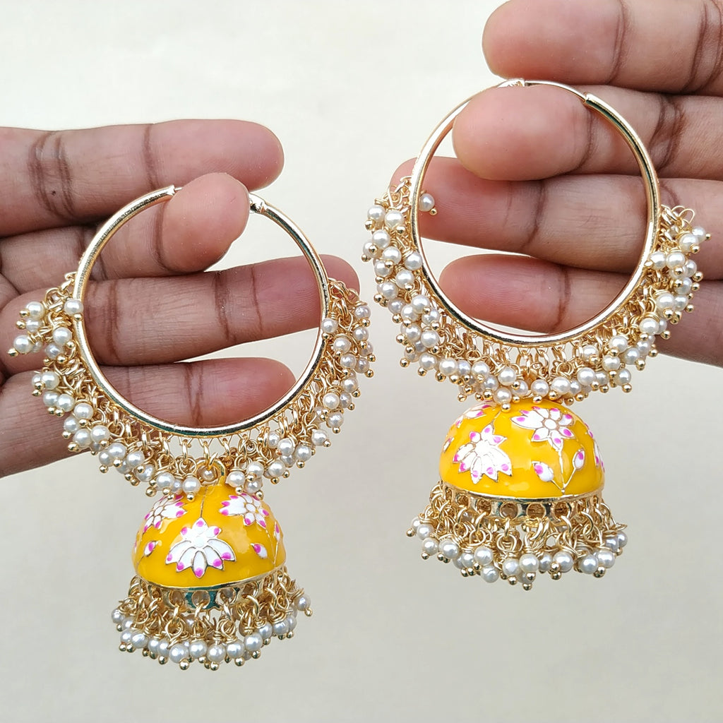 Buy Big Jhumka for Women Traditional | Jhumki for Women Traditional | Dome  Shaped Jhumka Earring for Women | Jhumka | Earring Jhumka | for wedding,  Party, & Gift. (Red with Gold Plated) at Amazon.in