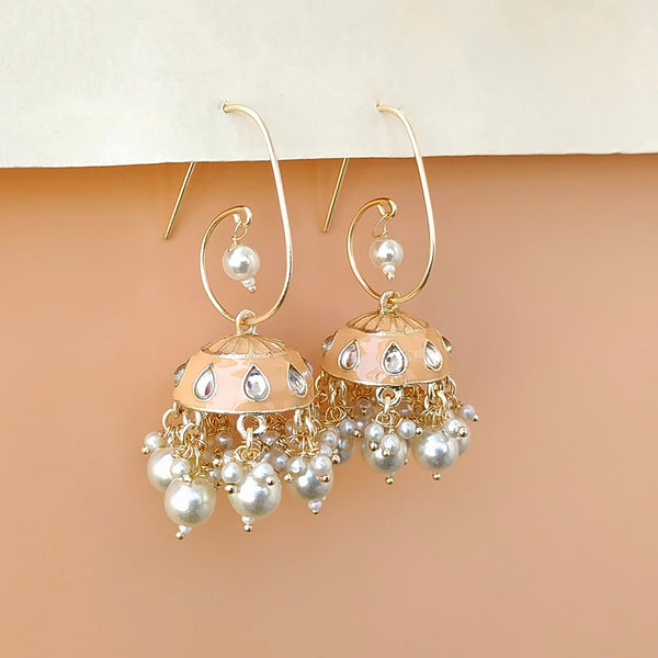 peach jhumka