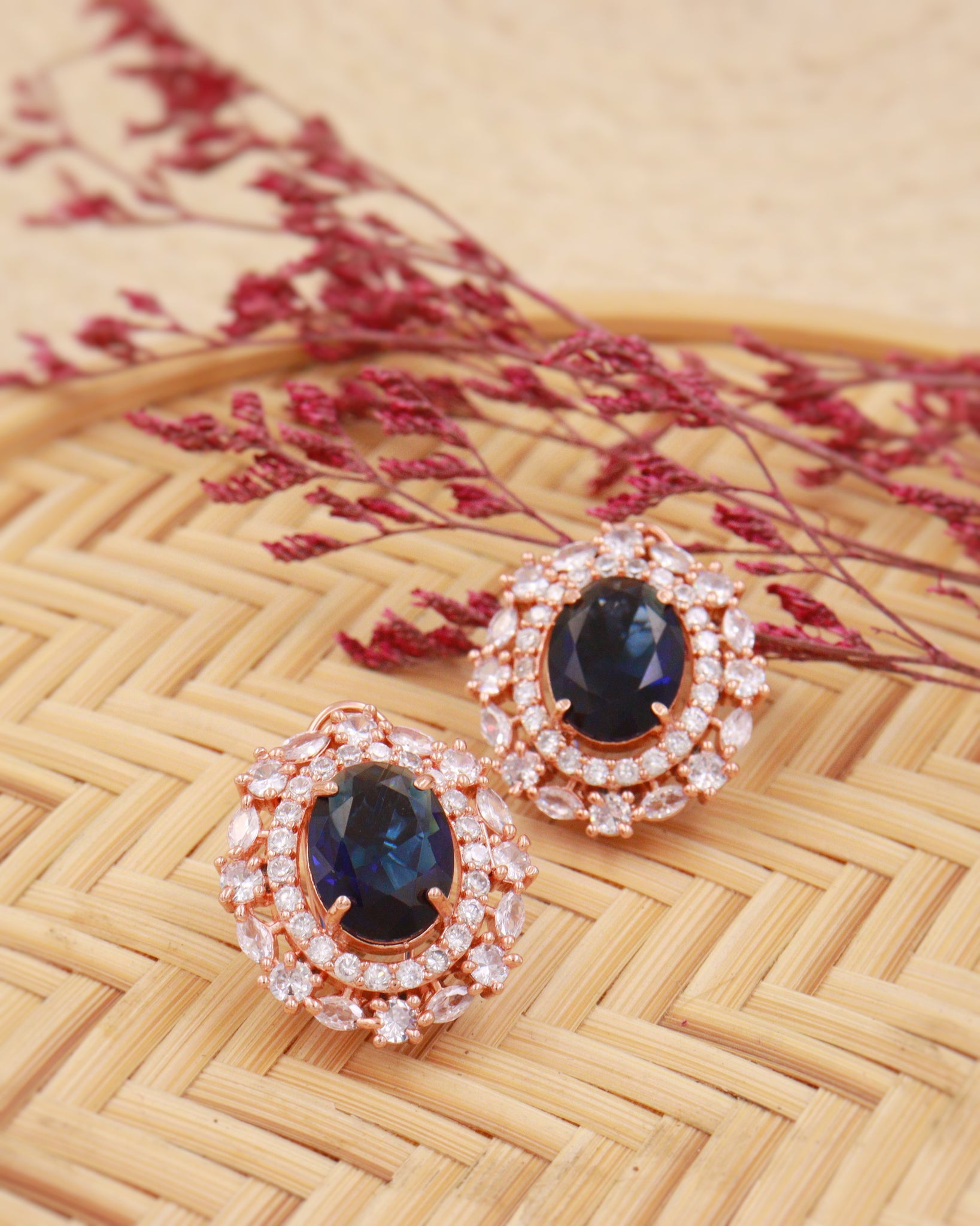 Victorian Sapphire Studs